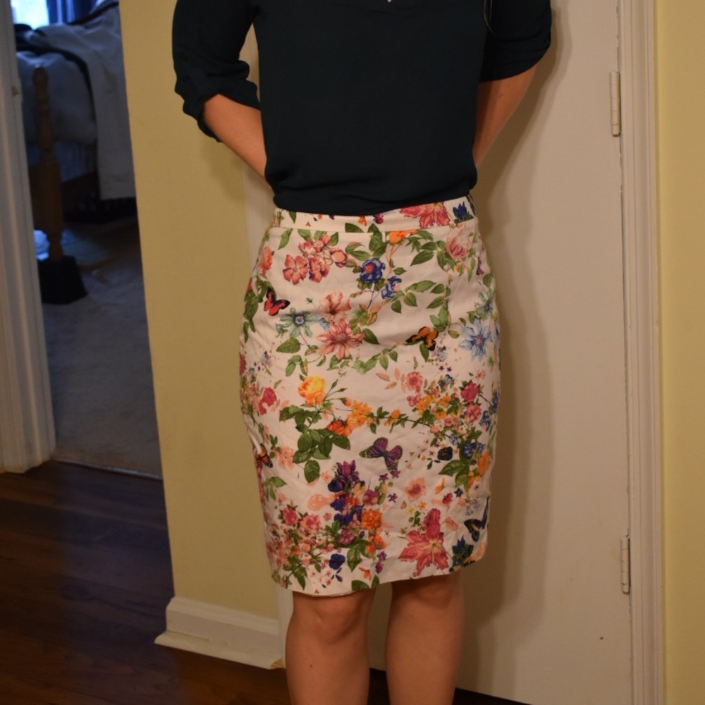 Loft floral skirt!